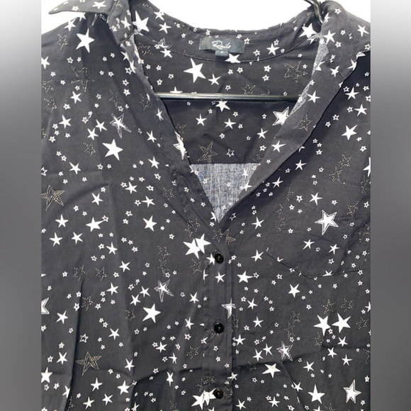 🟣 Rails Button Down - Star Pattern - Picture 9 of 10